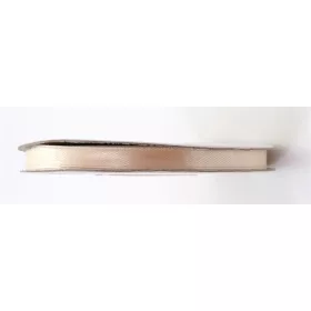 . Szatén szalag, 6 mm, csontszínű