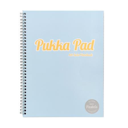 PUKKA PAD Spirálfüzet, A4, vonalas, 100 lap, PUKKA PAD "Pastel Jotta Pad", vegyes szín