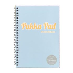   PUKKA PAD Spirálfüzet, A5, vonalas, 100 lap, PUKKA PAD "Pastel Jotta Pad", vegyes szín