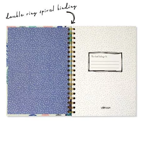 PUKKA PAD Spirálfüzet, B5, vonalas, 80 lap, FSC, PUKKA PAD "Carpe Diem", toll minta