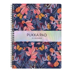   PUKKA PAD Spirálfüzet, A4+, vonalas, 80 lap, PUKKA PAD "Jotta Bloom", vegyes minta