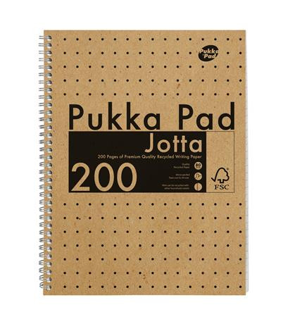 PUKKA PAD Spirálfüzet, A4, vonalas, 100 lap, PUKKA PAD "Jotta Kraft"