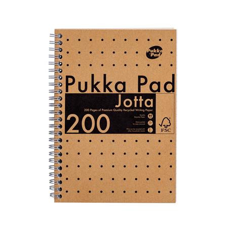 PUKKA PAD Spirálfüzet, A5, vonalas, 100 lap, PUKKA PAD "Jotta Kraft"