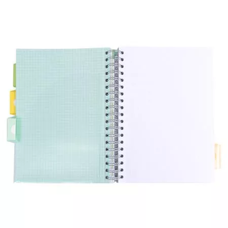 PUKKA PAD Spirálfüzet, B5, PUKKA PAD "Study book", szürke