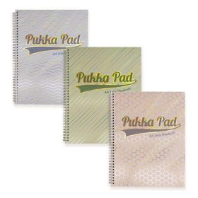   PUKKA PAD Spirálfüzet, A4+, vonalas, 100 lap, PUKKA PAD "Haze Jotta", vegyes szín