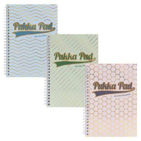   PUKKA PAD Spirálfüzet, A5, vonalas, 100 lap, PUKKA PAD "Haze Jotta", vegyes szín
