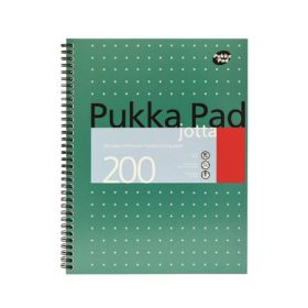   PUKKA PAD Spirálfüzet, A4+, vonalas, 100 lap, PUKKA PAD, "Metallic Jotta"