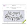 PUKKA PAD Léggömb, 40 cm, PUKKA PAD "Happy Birthday", ezüst