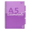 PUKKA PAD Spirálfüzet, A5, vonalas, 100 lap, PUKKA PAD "Unipad Essentials Project Book", vegyes