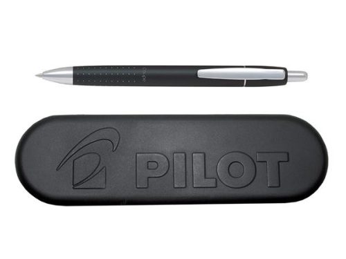 PILOT Golyóstoll, 0,28 mm, nyomógombos, fekete tolltest, PILOT "Coupe", kék