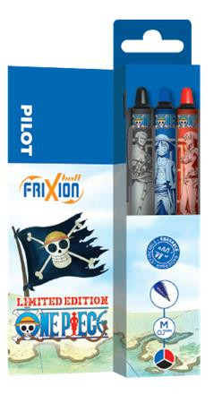 PILOT Rollertoll, 0,35 mm, nyomógombos, PILOT "Frixion Ball Plus One Piece", 3 különböző szín
