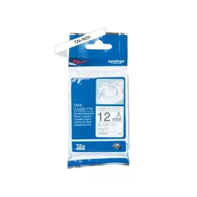   BROTHER Feliratozógép szalag, selyem, 12 mm x 4 m, BROTHER, "TZe-R231", fehér-fekete