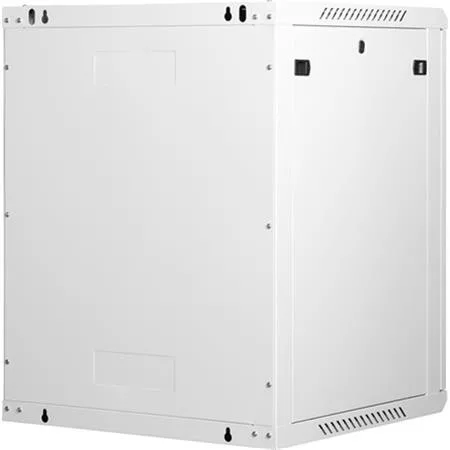 LANDE Rack szekrény, fali, 19", 15U, lapraszerelt, LANDE "PROlineB", szürke