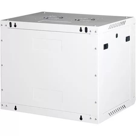 LANDE Rack szekrény, fali, 19", 9U, lapraszerelt, LANDE "PROlineB", szürke