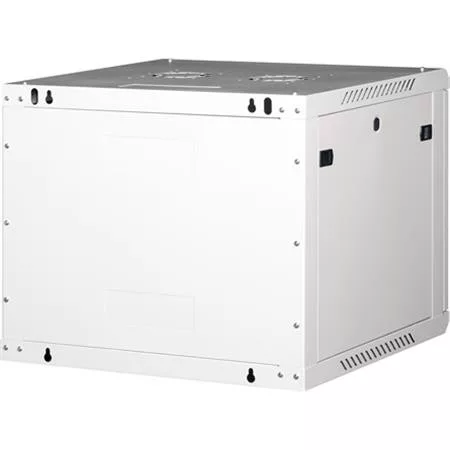 LANDE Rack szekrény, fali, 19", 9U, lapraszerelt, LANDE "PROlineB", szürke