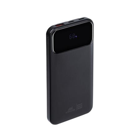 RIVACASE Hordozható akkumulátor, beépített kábellel, 10000mAh, RIVACASE "VA2211", fekete