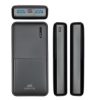 RIVACASE Hordozható akkumulátor, USB-A/USB-C, 20000mAh, 20W, QC/PD, RIVACASE "VA2572", fekete