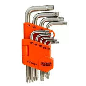 FISCHER DAREX Torx kulcs készlet, 9 darabos, FISCHER DAREX