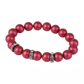   ART CRYSTELLA Karkötő, fénylő eper SWAROVSKI®gyöngyből, fehér rondella kristállyal, 10mm, ART CRYSTELLA® M