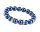 ART CRYSTELLA Karkötő, sötétkék SWAROVSKI® gyöngyből, fehér rondella kristállyal, 10mm, ART CRYSTELLA® M