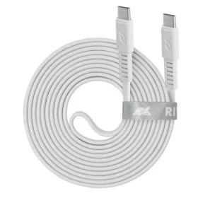   RIVACASE USB kábel, USB-C - USB-C, 2,1 m, RIVACASE "PS6005 W21", fehér