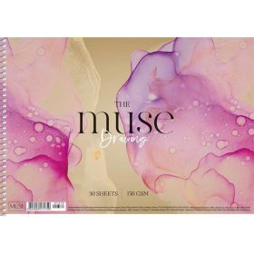   SHKOLYARYK Vázlatfüzet, spirál, A4, 150 g, 30 lap, SHKOLYARYK "Drawing Muse"