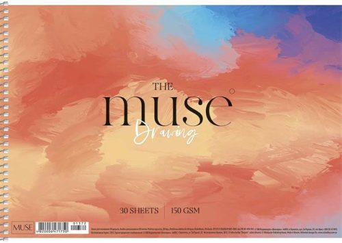 SHKOLYARYK Vázlatfüzet, spirál, A4, 150 g, 30 lap, SHKOLYARYK "Drawing Muse"