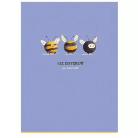   SHKOLYARYK Füzet, tűzött, A4, vonalas, 40 lap, SHKOLYARYK, "Bee different", vegyes