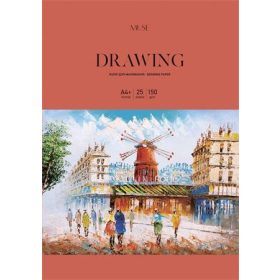   SHKOLYARYK Rajzlap, A4+, 150 g, 25 lap, papírtokban, SHKOLYARYK "Drawing Muse"