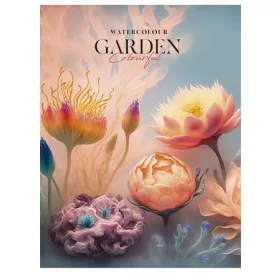  SHKOLYARYK Füzet, tűzött, A5, kockás, 80 lap, SHKOLYARYK "Watercolour Garden", vegyes