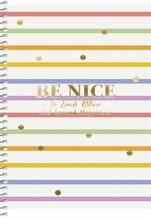 SHKOLYARYK Spirálfüzet, A5, kockás, 80 lap, SHKOLYARYK, színes minták, vegyes