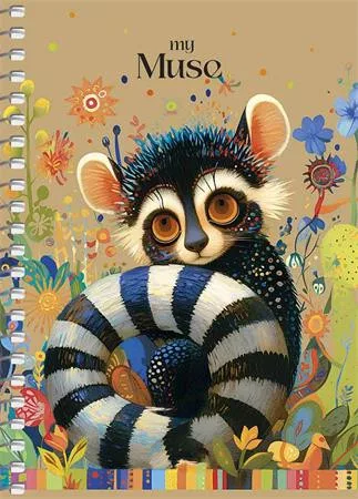 SHKOLYARYK Spirálfüzet, A6, kockás, 80 lap, SHKOLYARYK "Spring Hope", vegyes