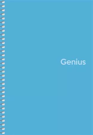 SHKOLYARYK Spirálfüzet, A5, kockás, 80 lap, PP borító, SHKOLYARYK "Genius", vegyes