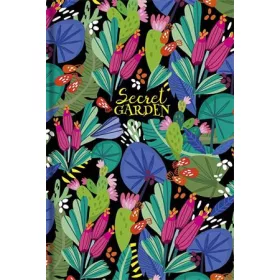   SHKOLYARYK Jegyzetfüzet, A5, vonalas, 80 lap, SHKOLYARYK "Secret Garden", vegyes