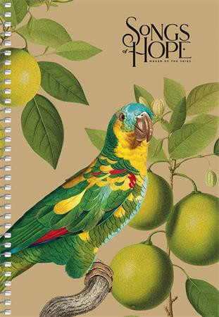 SHKOLYARYK Spirálfüzet, A5, sima, 96 lap, SHKOLYARYK "Songs of Hope", vegyes