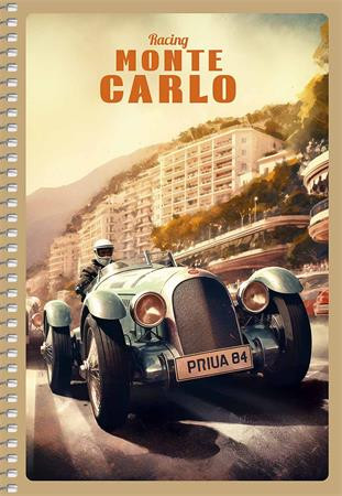 SHKOLYARYK Spirálfüzet, A5, kockás, 96 lap, SHKOLYARYK "Racing Competition", vegyes