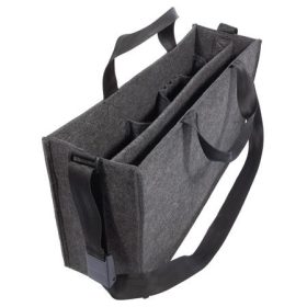   SIGEL Irodai válltáska, vállpánttal, L méret, 50x28x15 cm, SIGEL "Classic", sötétszürke