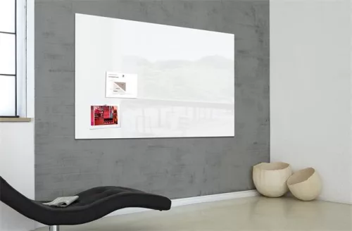SIGEL Mágneses üvegtábla, 150x100 cm, SIGEL " Artverum®", fehér