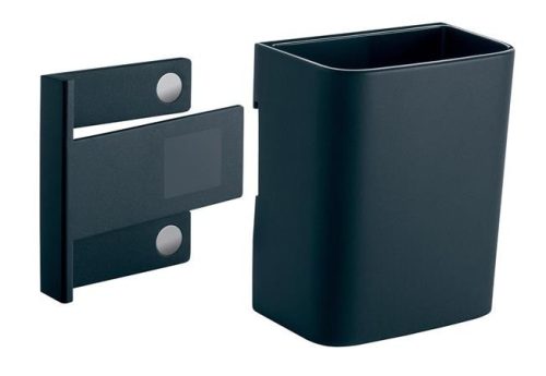 SIGEL Írószertartó pohár, 7,5x9,4x5,1 cm, SIGEL, " Artverum® Clip&Organise", antracit-szürke