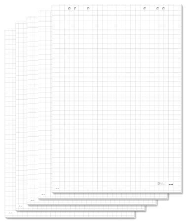 SIGEL Flipchart papír, négyzethálós, 68x98 cm, 5x20 lap, SIGEL