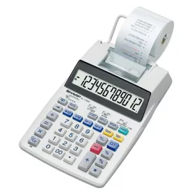   SHARP Számológép, szalagos, 12 számjegy, 2 színű nyomtató, SHARP "EL-1750V"