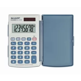   SHARP Zsebszámológép, 8 számjegy, fedeles, SHARP "EL-243S"