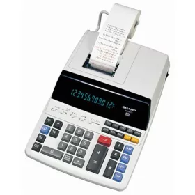   SHARP Számológép, szalagos, 12 számjegy, 2 színű nyomtató, SHARP "EL-2607LG"