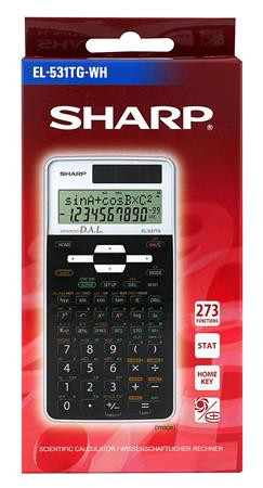 SHARP Számológép, tudományos, 273 funkció, SHARP "EL-531", fehér