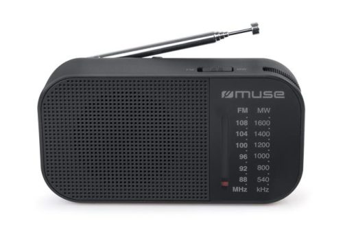 MUSE Rádió, hordozható, MUSE, "M-025R", fekete