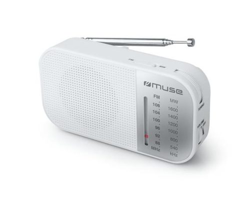 MUSE Rádió, hordozható, MUSE, "M-025RW", fehér
