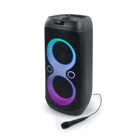   MUSE Hangszóró, Bluetooth, mikrofonnal, LED fényekkel, 600W, MUSE "M-1937DJ", fekete