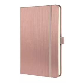   SIGEL Jegyzetfüzet, exkluzív, A5, vonalas, 97 lap, keményfedeles, SIGEL "Conceptum", pink metál