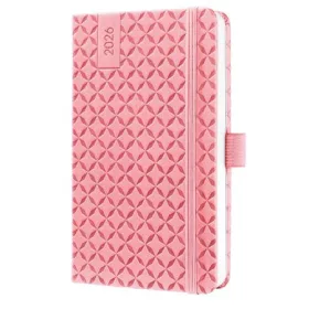   SIGEL Naptár, A6, heti, 2026, kemény borító, SIGEL "Jolie", rózsaszín