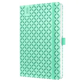   SIGEL Naptár, A6, heti, 2026, kemény borító, SIGEL "Jolie", menta zöld